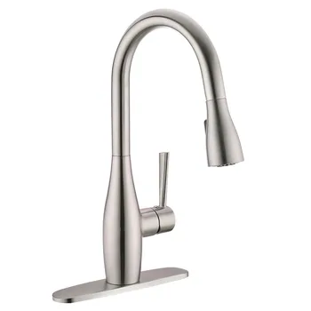 304 Stainless Steel Kitchen Faucet With Magnetic Docking Sprayer