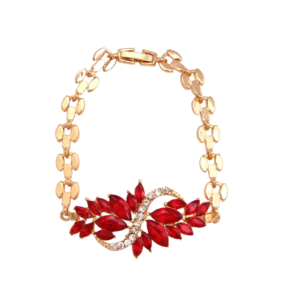 Fashion Jewelry Wholesale High Quality Gold Plated Colorful Flower Design crystal Elegant Bracelet For Lady
Fashion Jewelry Wholesale High Quality Gold Plated Colorful Flower Design crystal Elegant Bracelet For Lady