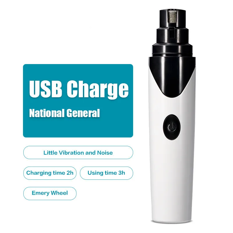Grooming Tool Easy Carry USB Nail Clipper Electric Pet Nail Grinder Rechargeable, White
Grooming Tool Easy Carry USB Nail Clipper Electric Pet Nail Grinder Rechargeable, White