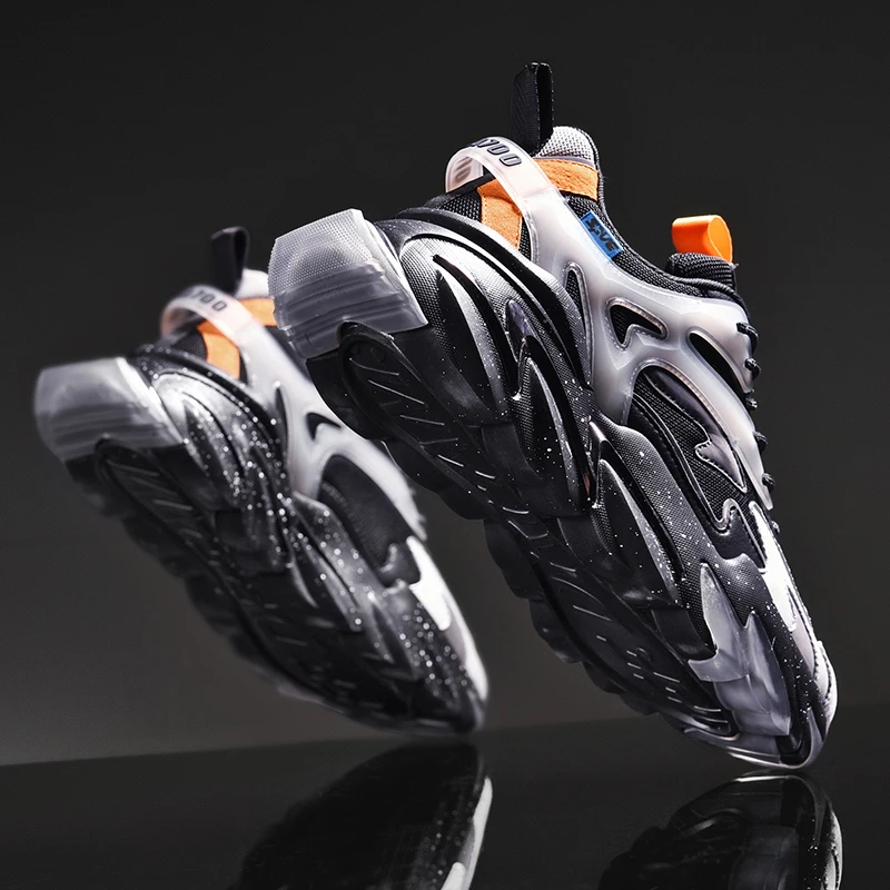 Dannto Brand fashion sport shoes high quality chunky trending mens sneakers 2021 for running, Black/blue/orange
Dannto Brand fashion sport shoes high quality chunky trending mens sneakers 2021 for running, Black/blue/orange