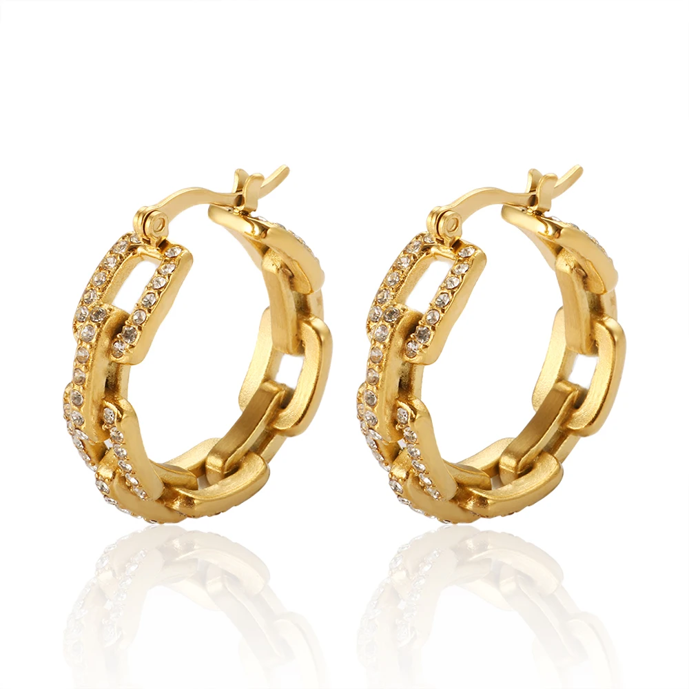 Stainless Steel Statement Jewelry 18K Gold Plated Thick Chunky Croissant Earrings Stud Earrings For Women
Stainless Steel Statement Jewelry 18K Gold Plated Thick Chunky Croissant Earrings Stud Earrings For Women