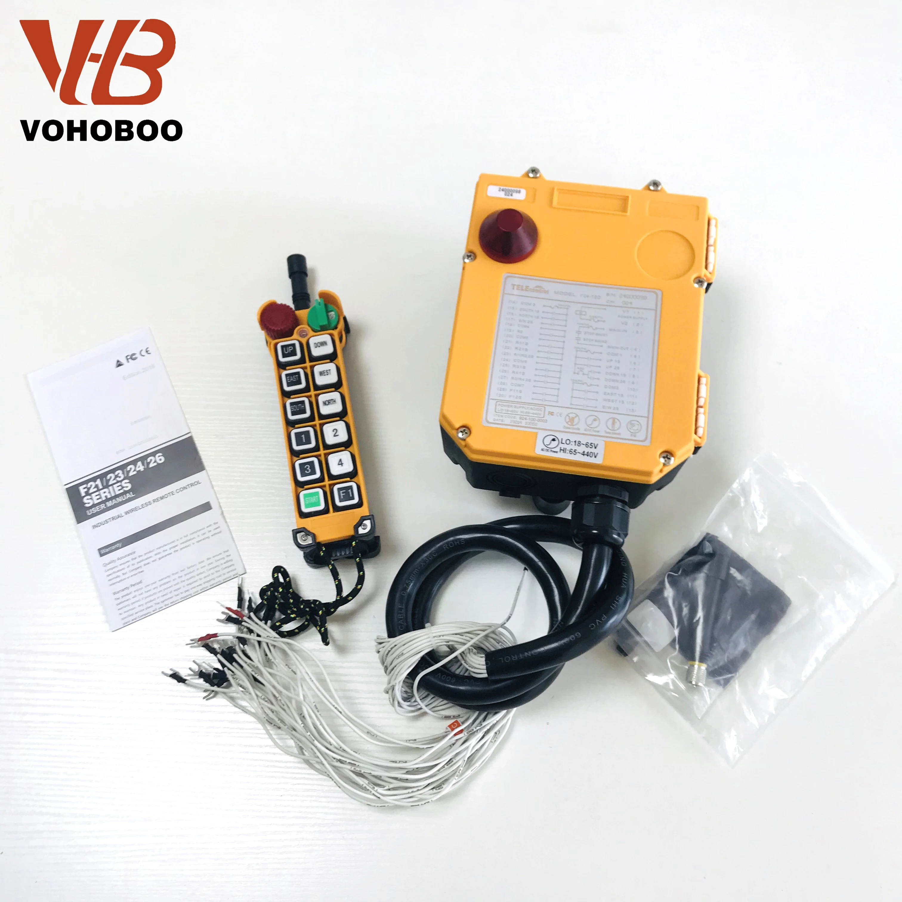 12 Volts Wireless Remote Control F24 - 12D 24 Volts Industrial Radio Remote Control, Orange
12 Volts Wireless Remote Control F24 - 12D 24 Volts Industrial Radio Remote Control, Orange