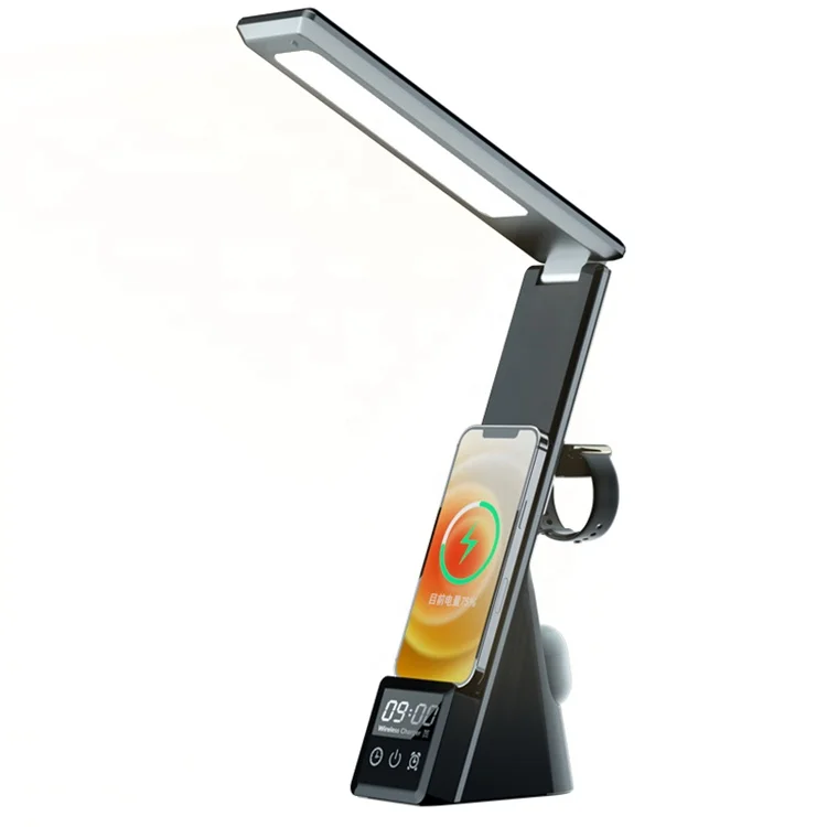 Custom Logo Multifunctional Wireless cell phone Charger Desk Lamp Wireless Charger Stand, Black
Custom Logo Multifunctional Wireless cell phone Charger Desk Lamp Wireless Charger Stand, Black