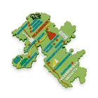 PVC country shaped souvenir Fridge magnet
