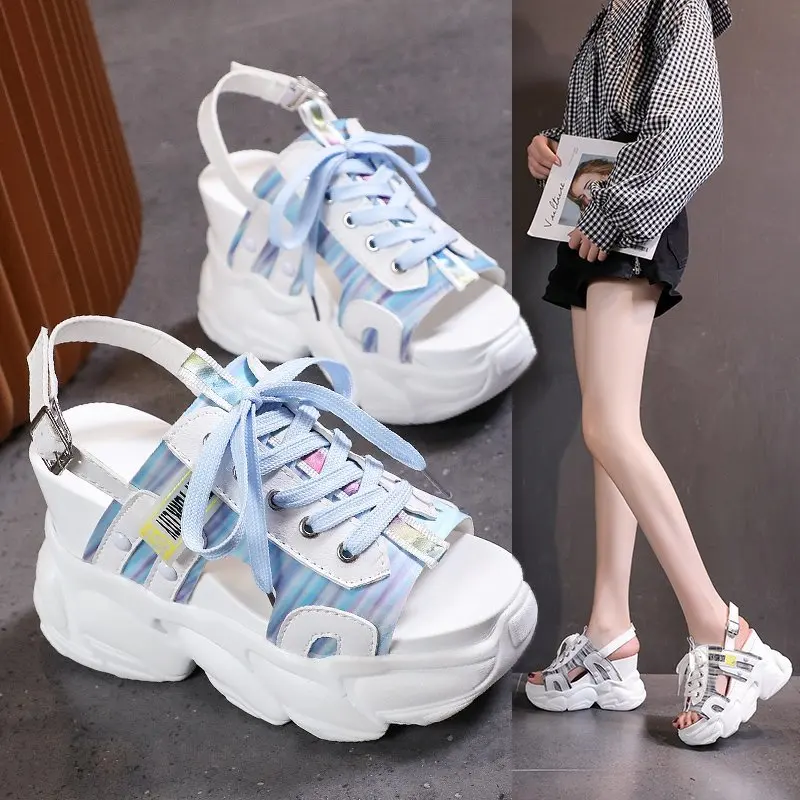 Buckle Leather Sandals Women Spring Summer Thick Bottom Shoes Fashion Casual High Platform Sandals Med Heel Wedges Walk Shoes, White,pink,blue,orange
Buckle Leather Sandals Women Spring Summer Thick Bottom Shoes Fashion Casual High Platform Sandals Med Heel Wedges Walk Shoes, White,pink,blue,orange
