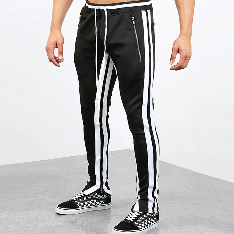 Fall New Style Casual Fashion Side Stripe Zipper Pockets Men Slim Fit Athletic Track Pants Mens Sweatsuits Gym Jogger Pants
Fall New Style Casual Fashion Side Stripe Zipper Pockets Men Slim Fit Athletic Track Pants Mens Sweatsuits Gym Jogger Pants