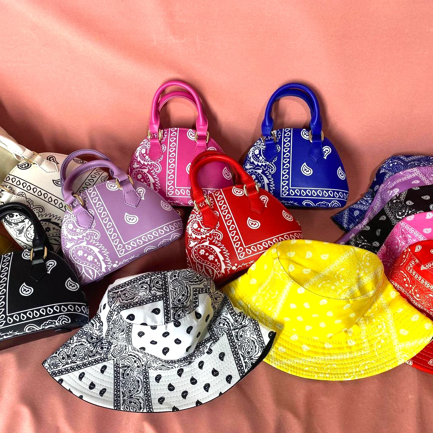 2021 Bandana Shoulder Purses Bags Women Famous Brand Handbags Set Tote Ladies Designer Purses And Hand Bucket Hats Small Bags, As show
2021 Bandana Shoulder Purses Bags Women Famous Brand Handbags Set Tote Ladies Designer Purses And Hand Bucket Hats Small Bags, As show