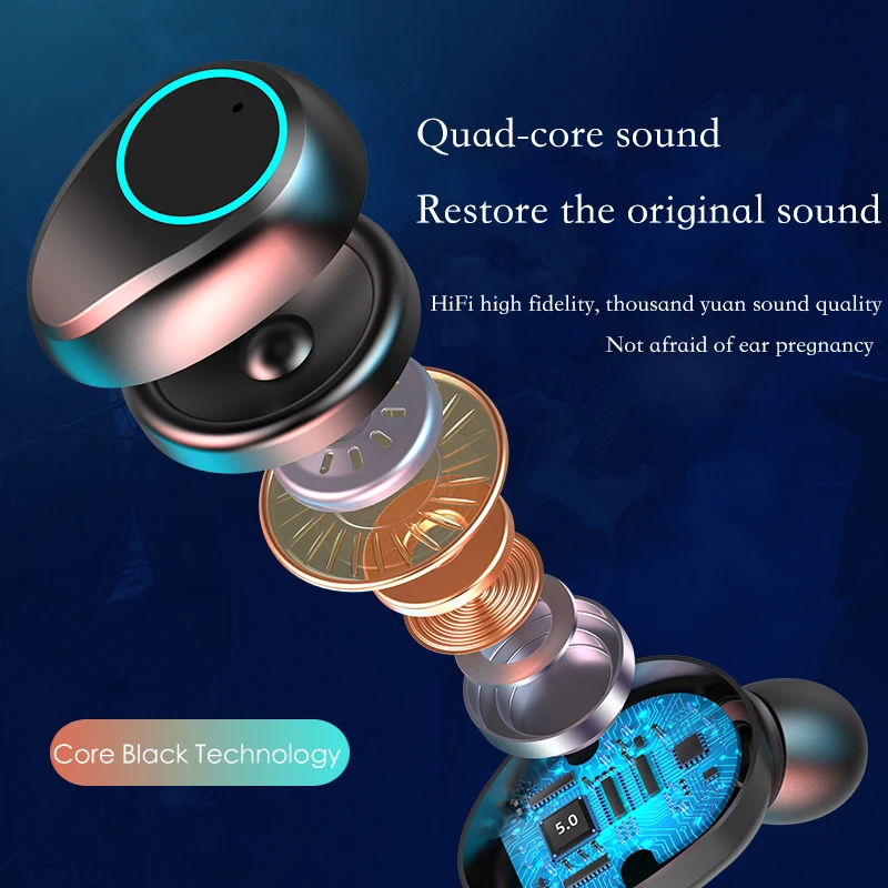 Led Display Box 2200Mah Tws Sports Waterproof Earphone Headset Earbuds Wireless Headphone with Charging Case Mini Touch Earphone
Led Display Box 2200Mah Tws Sports Waterproof Earphone Headset Earbuds Wireless Headphone with Charging Case Mini Touch Earphone