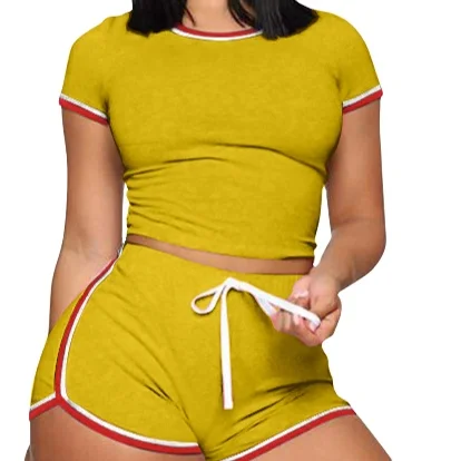 Women Sexy Solid Color Slim Side Striped Top + Shorts 2 Piece Women's Fashion Set, Customized color
Women Sexy Solid Color Slim Side Striped Top + Shorts 2 Piece Women's Fashion Set, Customized color