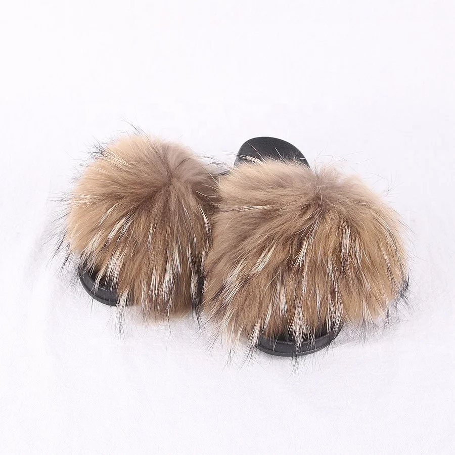 QIUCHEN OEM PVC sole women fashion fluffy real natural fur sandals fur slides real raccoon fur slippers, Over 50 colors
QIUCHEN OEM PVC sole women fashion fluffy real natural fur sandals fur slides real raccoon fur slippers, Over 50 colors
