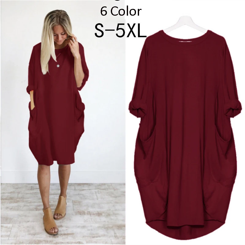 Drop shipping Women O neck Tee shirt dresses Short sleeve tshirt dress with pocket design casual plus size dress women casual
Drop shipping Women O neck Tee shirt dresses Short sleeve tshirt dress with pocket design casual plus size dress women casual