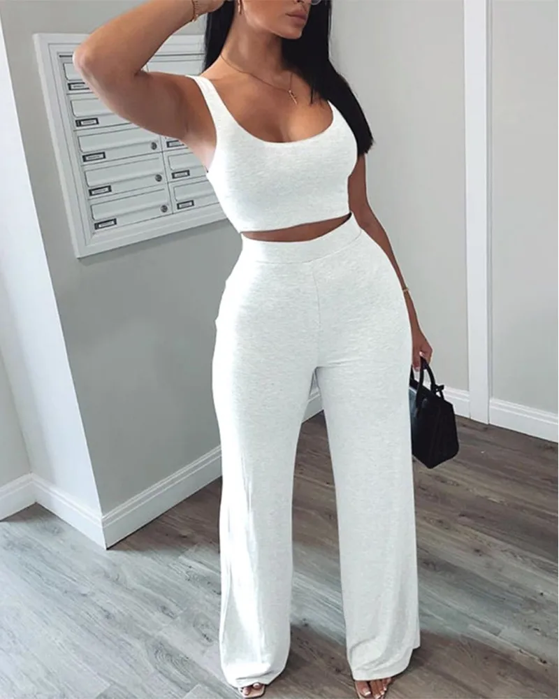 Solid color trousers and shortleeveless garment Casual 2 piece Casual Sportswear vest Yoga Sports undershirt women undershirt
Solid color trousers and shortleeveless garment Casual 2 piece Casual Sportswear vest Yoga Sports undershirt women undershirt