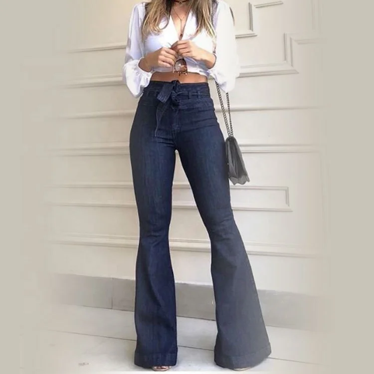 Female Club Women Jeans Casual Female Hight Quality Women Lace-up Wide-leg Jeans Plus Size, Black/blue-black
Female Club Women Jeans Casual Female Hight Quality Women Lace-up Wide-leg Jeans Plus Size, Black/blue-black