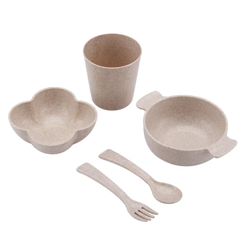 HaiXin Wholesale Wheat Straw Tableware Set Microwave Safe Baby Kids Tableware Cute Bowl Set with Cutlery Set
HaiXin Wholesale Wheat Straw Tableware Set Microwave Safe Baby Kids Tableware Cute Bowl Set with Cutlery Set