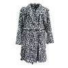 Hot sale simple style OEM coral fleece custom leopard print bathrobe