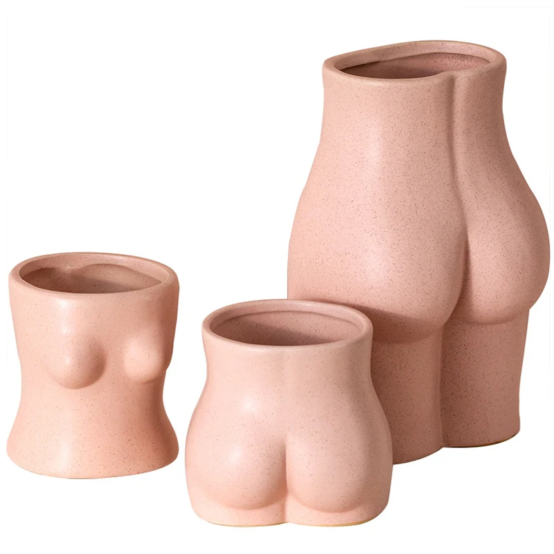 Ceramic Small Vase Human Body Vase Pink Body Shape Art Chest Butt Net Red Ins Mini Flower Pot Decoration Ornaments
Ceramic Small Vase Human Body Vase Pink Body Shape Art Chest Butt Net Red Ins Mini Flower Pot Decoration Ornaments