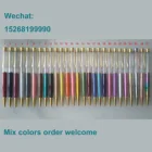 No crystal metal pen self assembling custom herbarium DIY pen empty floating glitter pen