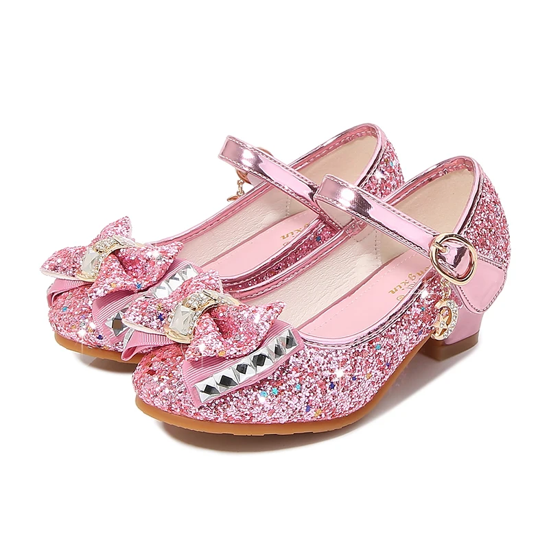Children's crystal kids high heel girls sequin children's small princess student performance shoes
Children's crystal kids high heel girls sequin children's small princess student performance shoes