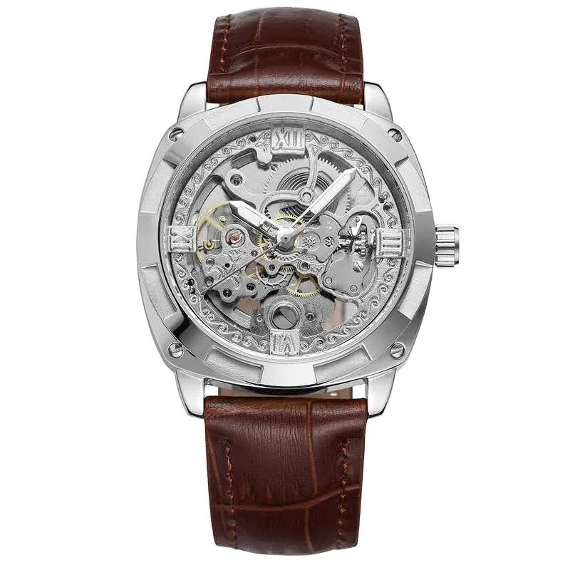 Men's Luxury Stainless Steel Skeleton Watch Automatic Movement Mechanical Watch
Men's Luxury Stainless Steel Skeleton Watch Automatic Movement Mechanical Watch