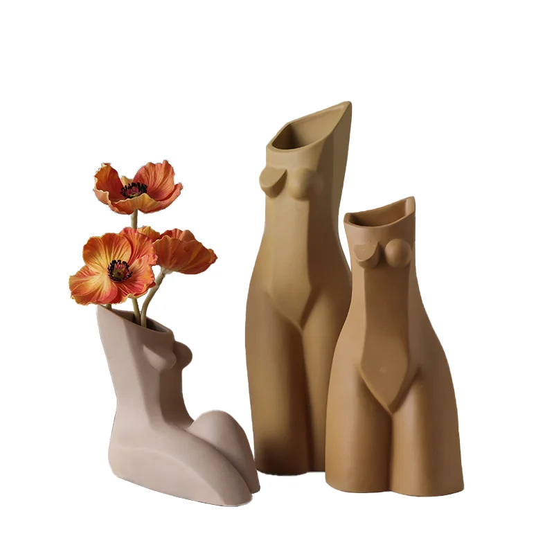 Nordic Creative Body Vase Ornament Living Room Desktop Art Decoration Body Vase Ceramic Vase For Home Decor
Nordic Creative Body Vase Ornament Living Room Desktop Art Decoration Body Vase Ceramic Vase For Home Decor