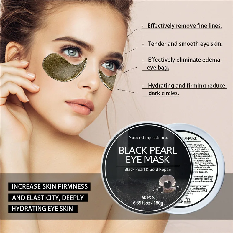 BLACK PEARL EYE MASK 2021 new arrival effeectively eliminate eye edema bag remove fine lines natural eye treatment mask patch
BLACK PEARL EYE MASK 2021 new arrival effeectively eliminate eye edema bag remove fine lines natural eye treatment mask patch