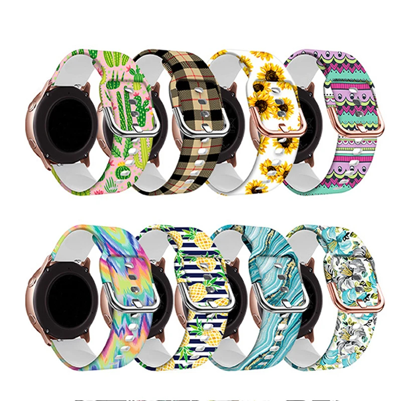 BOORUI rainbow printed pattern strap for samsung galaxy watch active with double side and single side printing, 46 colors optional
BOORUI rainbow printed pattern strap for samsung galaxy watch active with double side and single side printing, 46 colors optional