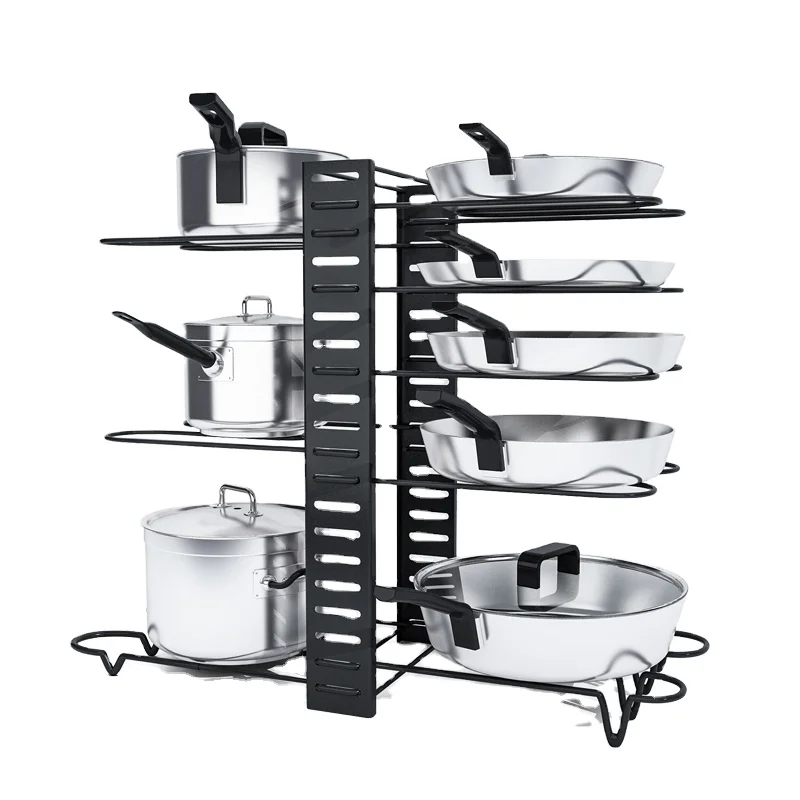 Adjustable Multifunction Kitchen Pan Rack Organizer Holder Rack, Copper powder coating
Adjustable Multifunction Kitchen Pan Rack Organizer Holder Rack, Copper powder coating