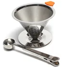 Coffee Tea Tools Coffee Food Grade 304 Quality Reusable Paperless Filter Coffee Dripper