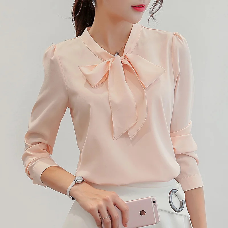 Spring Summer 2019 New Fashion Korean Women Blouse Ladies Long-sleeved Pink Chiffon Blouses
Spring Summer 2019 New Fashion Korean Women Blouse Ladies Long-sleeved Pink Chiffon Blouses