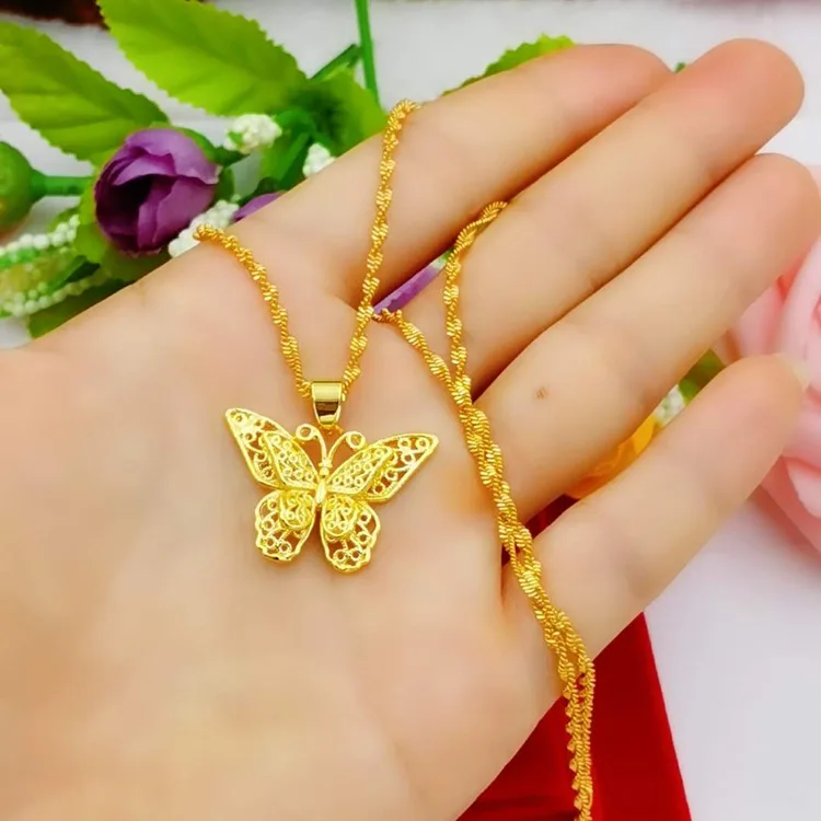 Stainless Steel 18k Gold Plated Charm naszyjnik necklace Water Wave Chain Jewelry Chunky small Butterfly necklace For Women Gift
Stainless Steel 18k Gold Plated Charm naszyjnik necklace Water Wave Chain Jewelry Chunky small Butterfly necklace For Women Gift
