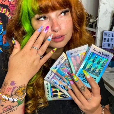 Glamermaid Designer Wholesale False Nail ABS Press On Luxury Nails Application Kit with Color Packaging Box, Multi color 
Glamermaid Designer Wholesale False Nail ABS Press On Luxury Nails Application Kit with Color Packaging Box, Multi color