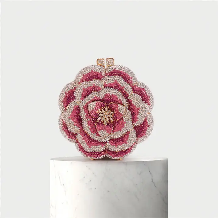 LEB1141 Party prom rose flower shape crystal handbag bling glitter purse crystal clutch bag, Y1-y7
LEB1141 Party prom rose flower shape crystal handbag bling glitter purse crystal clutch bag, Y1-y7