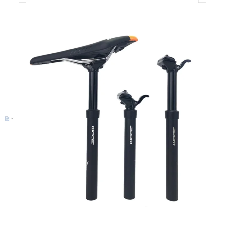 ZOOM bike seatpost 100MM Travel 30.9/31.9 mm mtb seat post Aluminum alloy seatpost, Black
ZOOM bike seatpost 100MM Travel 30.9/31.9 mm mtb seat post Aluminum alloy seatpost, Black