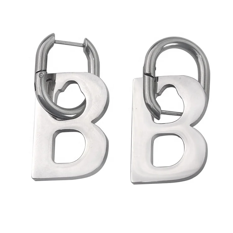 Direct Factory Price Earings 2021 Stainless Steel Korean Earring Solid color letters B For Sale, Rose gold,gold,silver
Direct Factory Price Earings 2021 Stainless Steel Korean Earring Solid color letters B For Sale, Rose gold,gold,silver