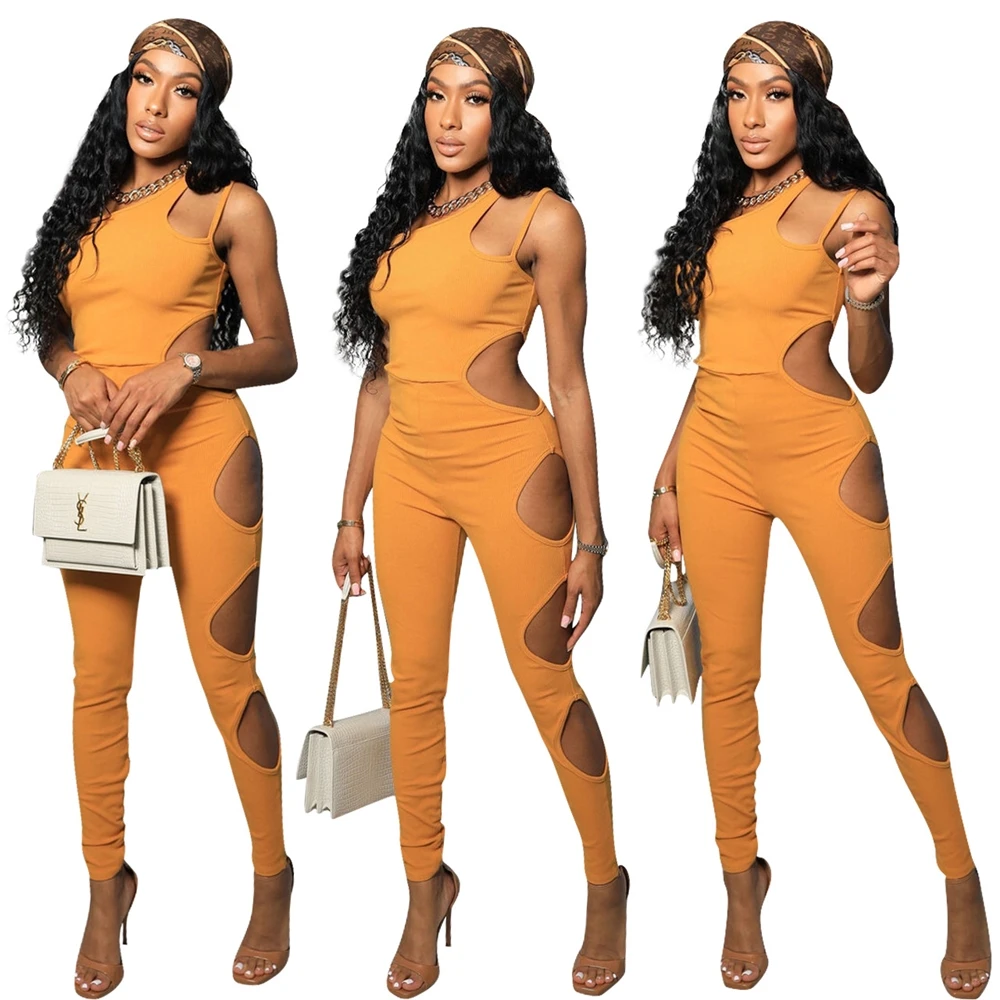 Women cotton one piece sets sexy one shoulder casual tight sleeveless set jumpsuits women
Women cotton one piece sets sexy one shoulder casual tight sleeveless set jumpsuits women