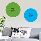 Good quality bistro note dry erase message board removable vinyl dot wall decal sticker a4