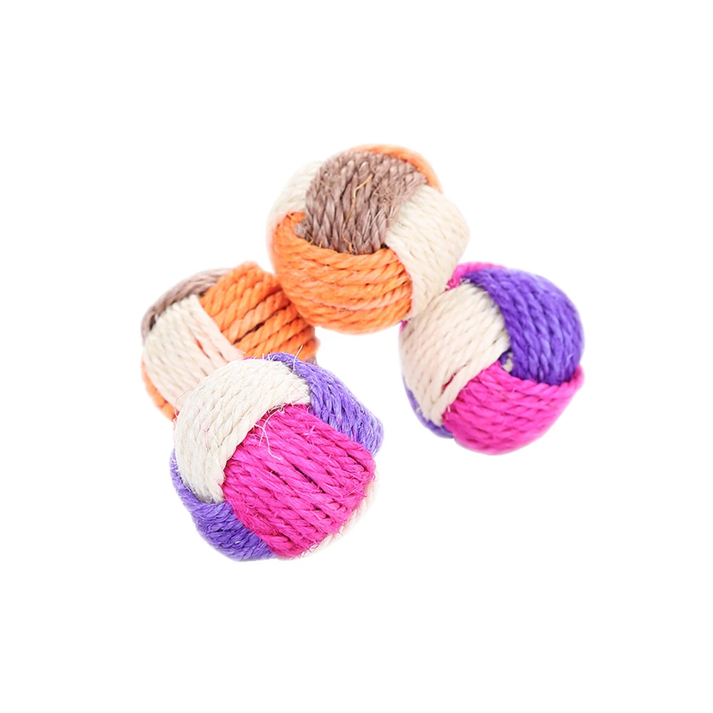 Stitching color sisal ball pet toy cheap round self-playing cat pet ball harmless non-toxic cat toy ball
Stitching color sisal ball pet toy cheap round self-playing cat pet ball harmless non-toxic cat toy ball