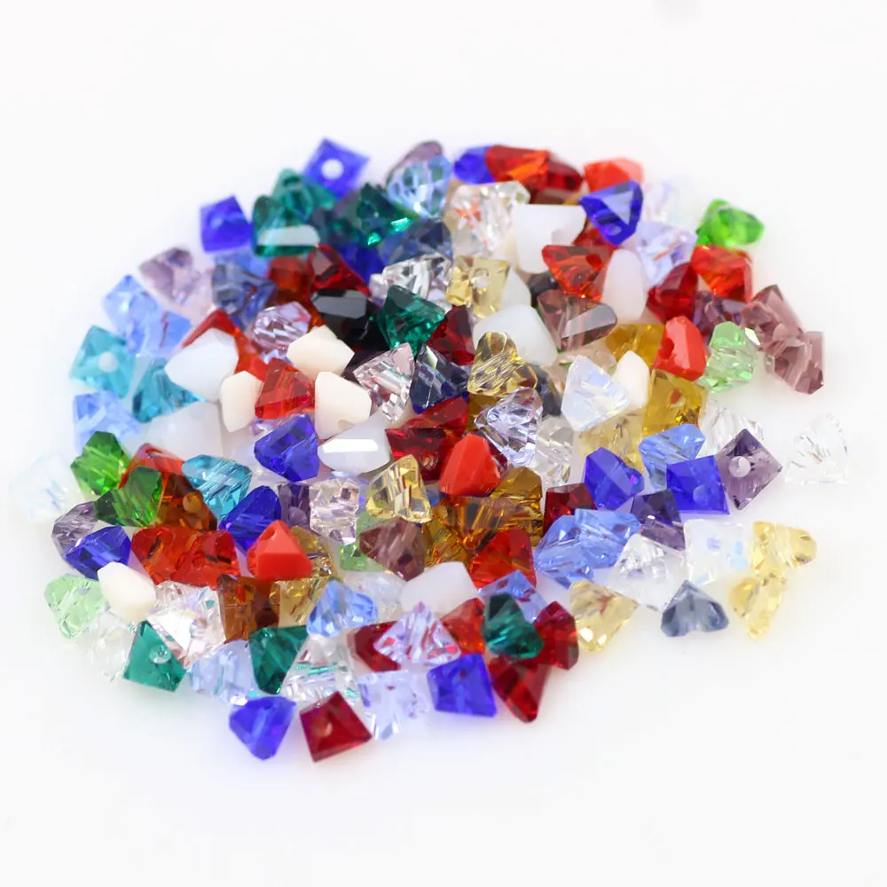 Crystal Glass Beads For Jewelry Making Faceted Triangular Square Bead Pendant Necklace DIY Decoration Accessories5strands/batch
Crystal Glass Beads For Jewelry Making Faceted Triangular Square Bead Pendant Necklace DIY Decoration Accessories5strands/batch