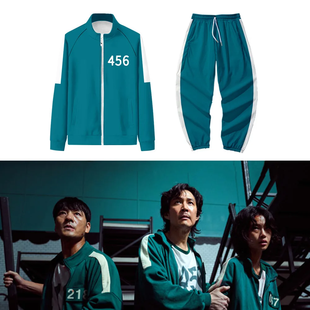 Halloween Squid game movie costume Lee Jung-jae jacket with men's and women's sportswear
Halloween Squid game movie costume Lee Jung-jae jacket with men's and women's sportswear