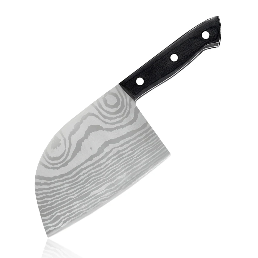 New full tang Damascus pattern 4Cr13 stainless steel bone chopping professional butcher knives Serbian meat knife set butcher
New full tang Damascus pattern 4Cr13 stainless steel bone chopping professional butcher knives Serbian meat knife set butcher