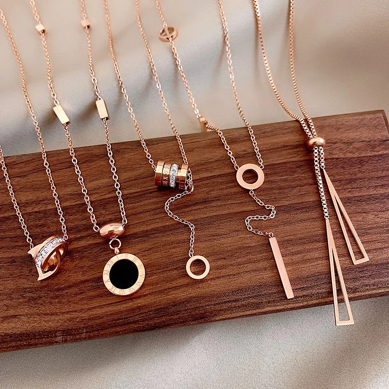 Free Shipping Jewelry Wholesale Necklace Plated Rose Gold Jewelry 316L Stainless Steel Fashionable Necklace
Free Shipping Jewelry Wholesale Necklace Plated Rose Gold Jewelry 316L Stainless Steel Fashionable Necklace