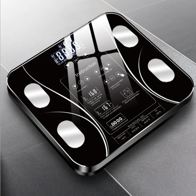 OEM body fat scale share SDK Custom LOGO Fitness analysis, Black white
OEM body fat scale share SDK Custom LOGO Fitness analysis, Black white