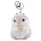 Fashion Cute Hamster Plush KeyChain Toy Cartoon Animal Small Doll Key Chain