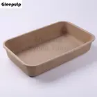 Logo Customization Cat Litter Box Tray Eco Friendly Paper Pulp Molded Disposable Cat Litter Box Tray