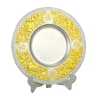 customized award duel plated color decorative metal plaque plate
