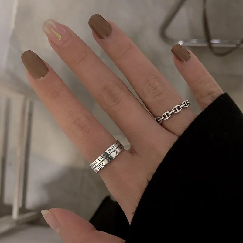 Engrave Roman Numerals And Week Adjustable Finger Ring For Women Vintage Ring Fine Jewelry, Silver
Engrave Roman Numerals And Week Adjustable Finger Ring For Women Vintage Ring Fine Jewelry, Silver