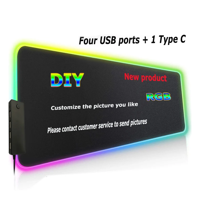 Great Roc factory wholesale waterproof non-slip rubber desk mat 31.5 x 11.8 inches comfort RGB gaming mouse pad with 4 USB port, Black/oem
Great Roc factory wholesale waterproof non-slip rubber desk mat 31.5 x 11.8 inches comfort RGB gaming mouse pad with 4 USB port, Black/oem