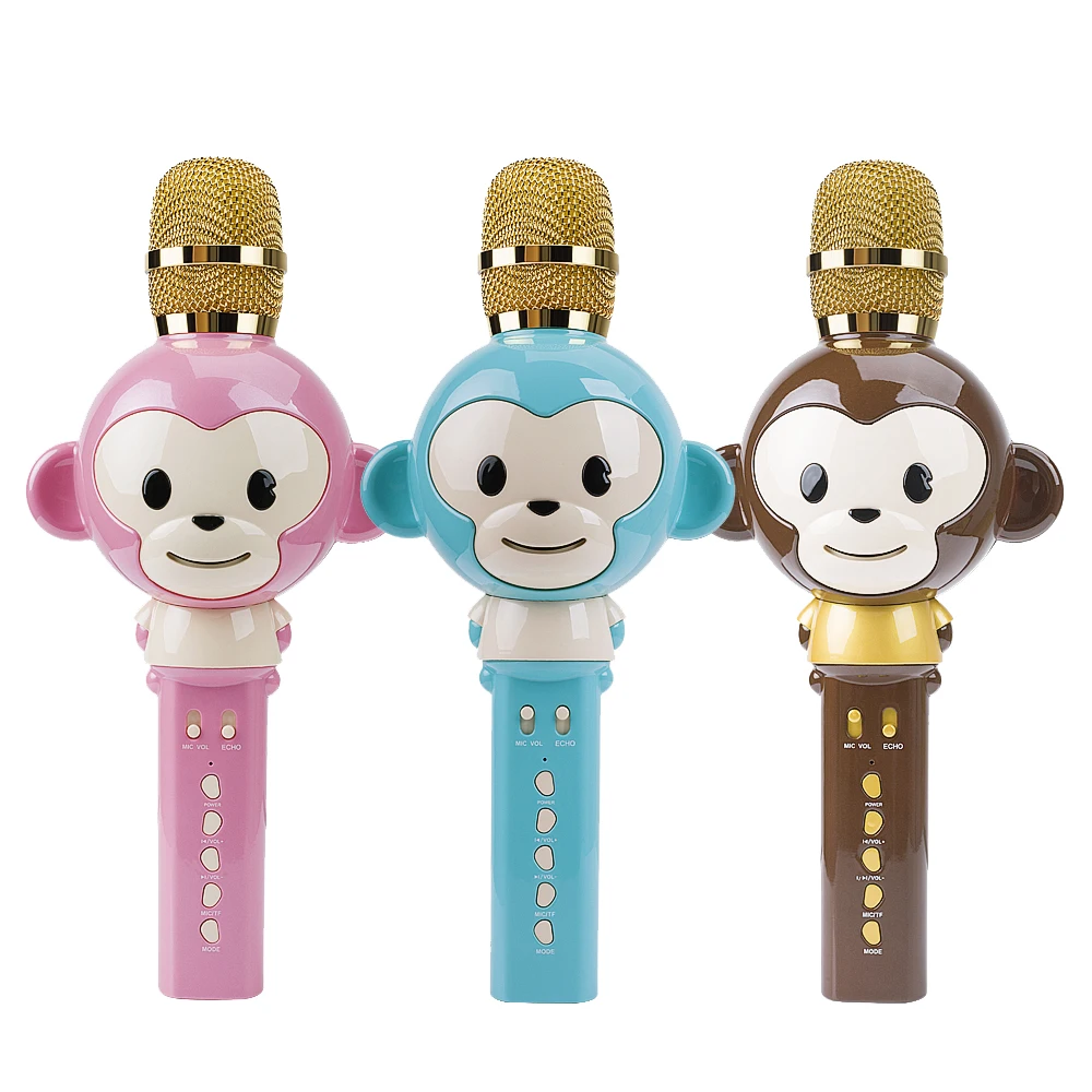 GAM-EKT01 Handheld wireless karaoke microphone kids toy microphone speaker for home KTV Singing, Blue/ brown/ pink
GAM-EKT01 Handheld wireless karaoke microphone kids toy microphone speaker for home KTV Singing, Blue/ brown/ pink