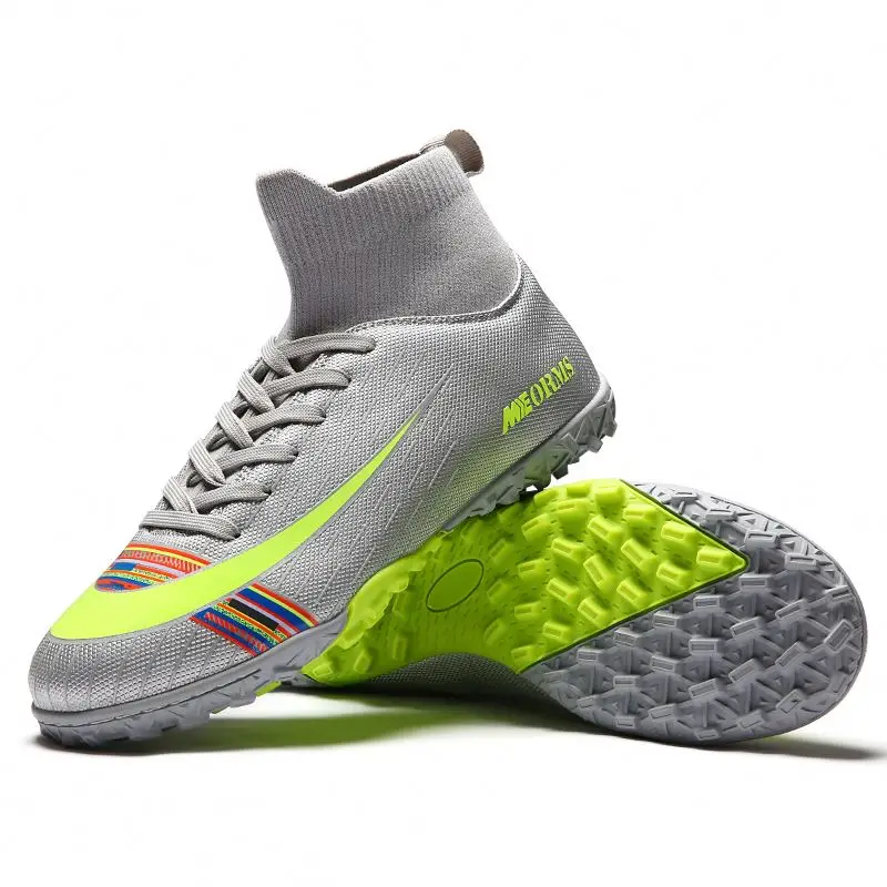 OEM Factory custom top quality futsal shoes indoor high top soccer shoe for men, White / black
OEM Factory custom top quality futsal shoes indoor high top soccer shoe for men, White / black