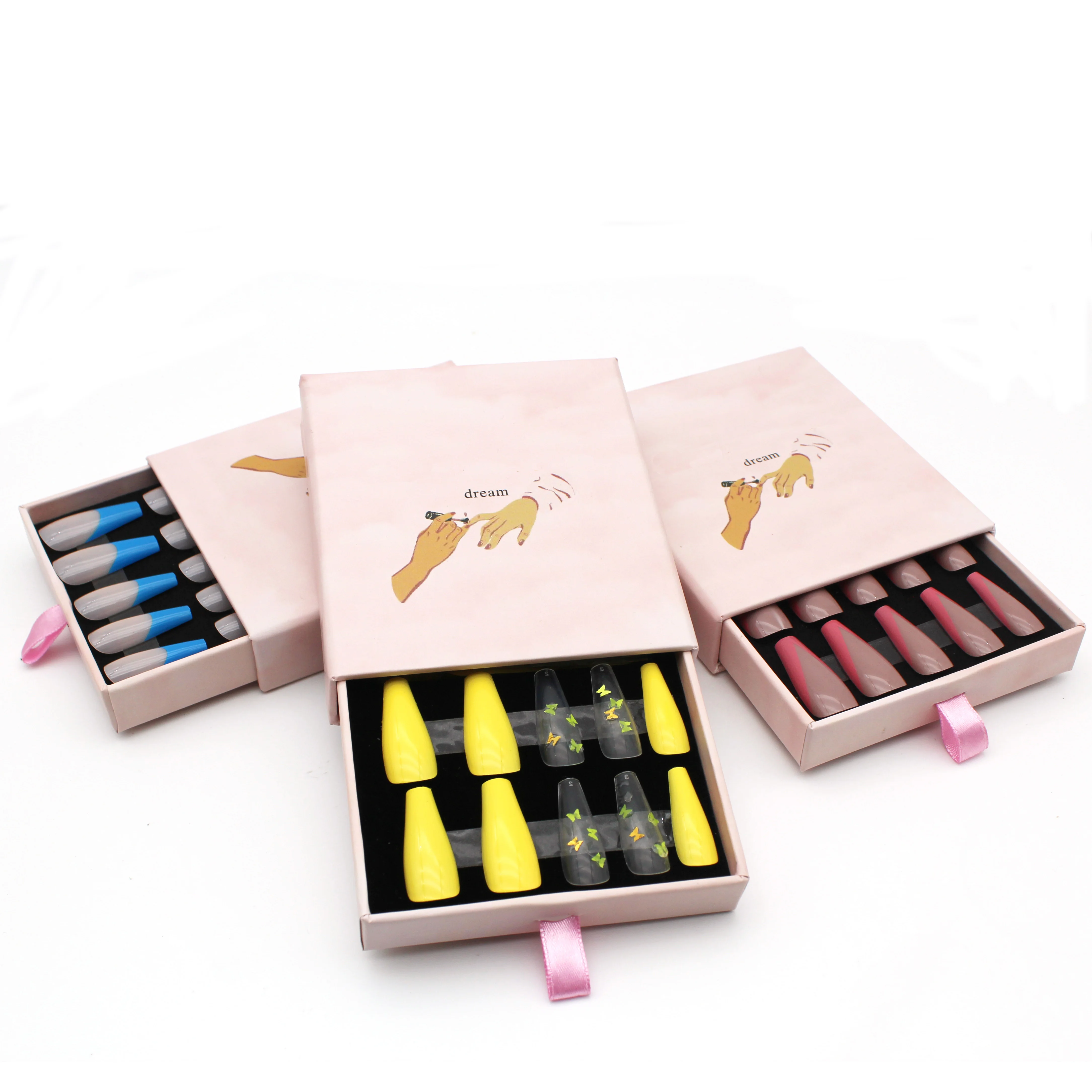 popular new style do your own logo nail boxes magnet 3d printing fashion butterfly press on nails, Colorful
popular new style do your own logo nail boxes magnet 3d printing fashion butterfly press on nails, Colorful